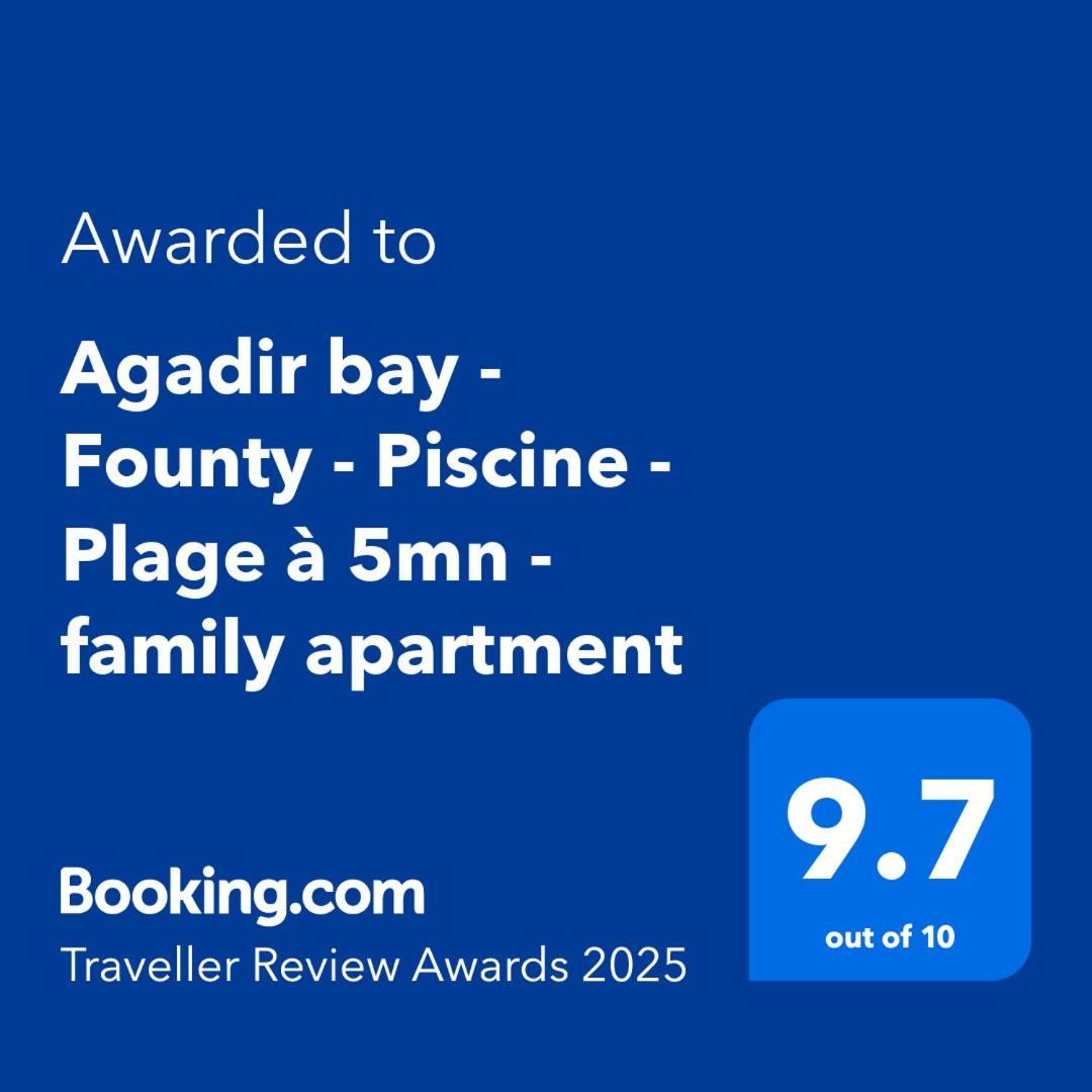 Agadir Bay - Founty - Piscine - Plage A 5Mn - Family Apartment Exterior foto